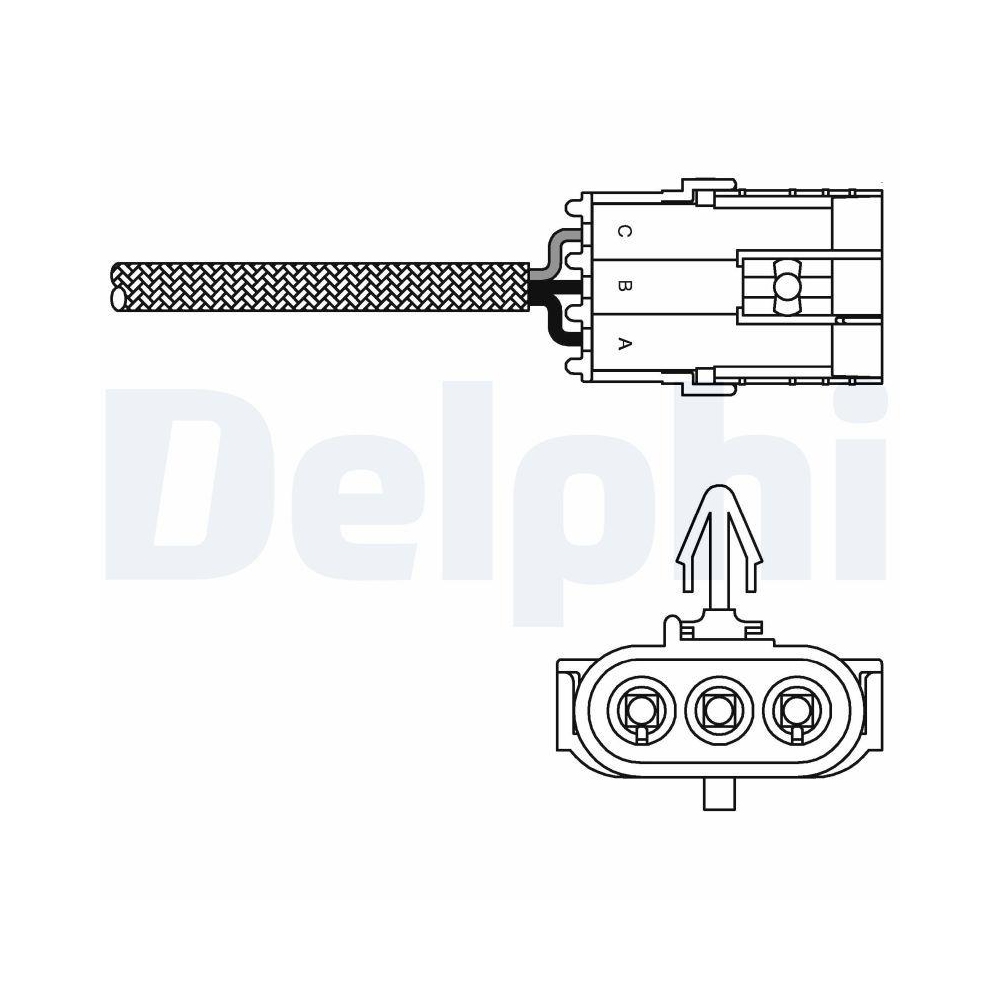 DELPHI ES10970-12B1 Lambdasonde f&uuml;r RENAULT, vor Katalysator