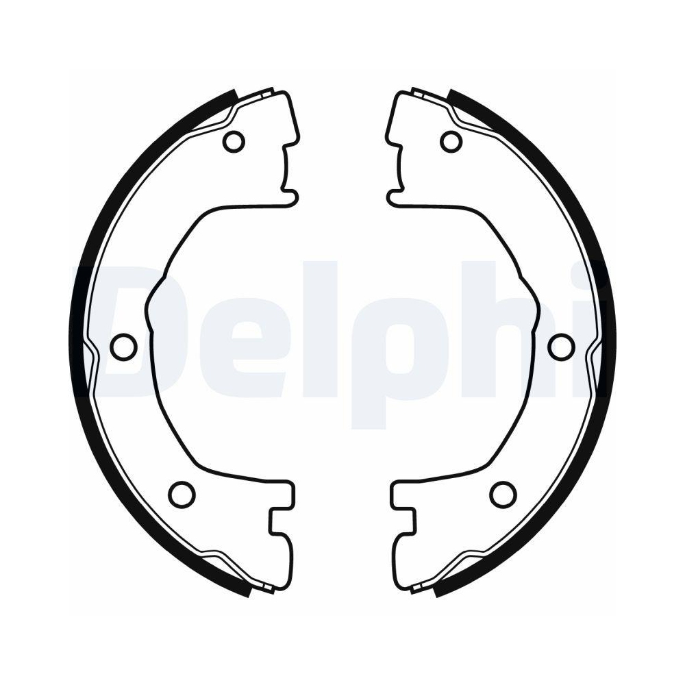 DELPHI LS1919 Bremsbackensatz, Feststellbremse f&uuml;r IVECO, Hinterachse
