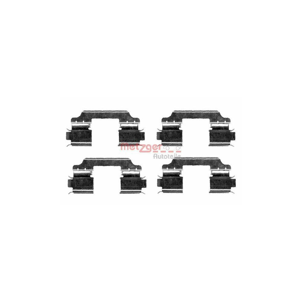 Zubeh&ouml;rsatz, Scheibenbremsbelag METZGER 109-1654 GREENPARTS f&uuml;r, Hinterachse