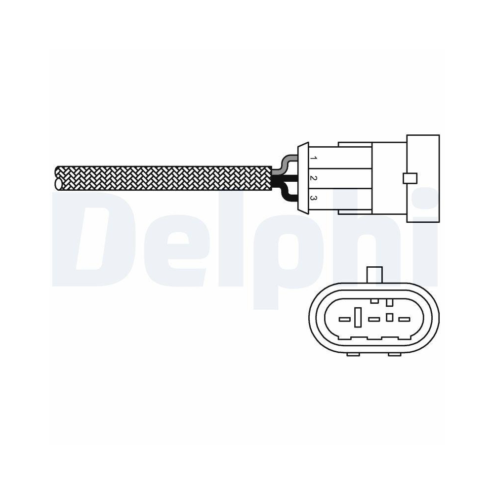 DELPHI ES10971-12B1 Lambdasonde für RENAULT, vor Katalysator