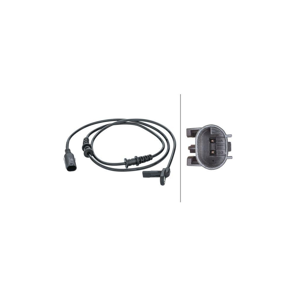 HELLA Sensor, Raddrehzahl 6PU 012 679-951 f&uuml;r MERCEDES-BENZ, Vorderachse