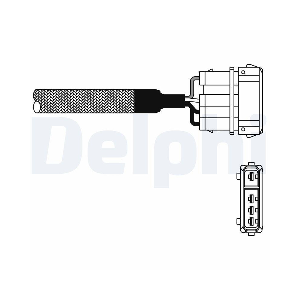 DELPHI ES10976-12B1 Lambdasonde f&uuml;r SKODA VW, vor Katalysator