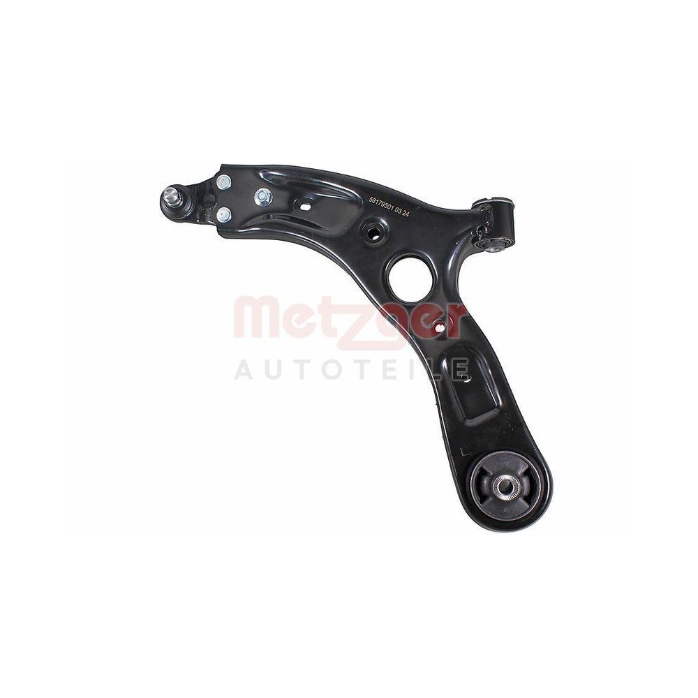 Lenker, Radaufh&auml;ngung METZGER 58179501 f&uuml;r KIA, Vorderachse links, unten