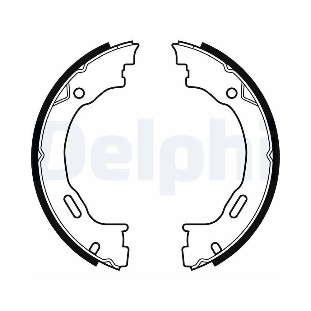 DELPHI LS1922 Bremsbackensatz, Feststellbremse f&uuml;r MERCEDES-BENZ, Hinterachse
