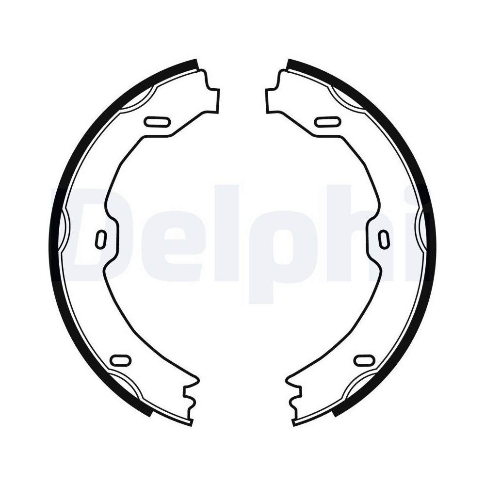 DELPHI LS1923 Bremsbackensatz, Feststellbremse f&uuml;r MERCEDES-BENZ, Hinterachse