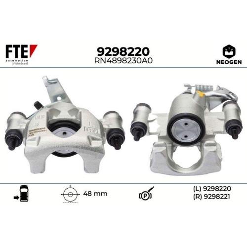 FTE 9298220 Bremssattel NEOGEN f&uuml;r NISSAN OPEL RENAULT VAUXHALL