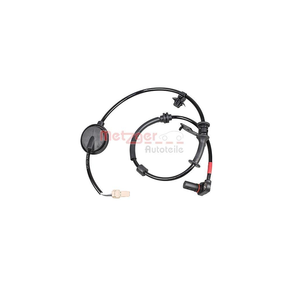 Sensor, Raddrehzahl METZGER 09001303 f&uuml;r KIA, Hinterachse rechts