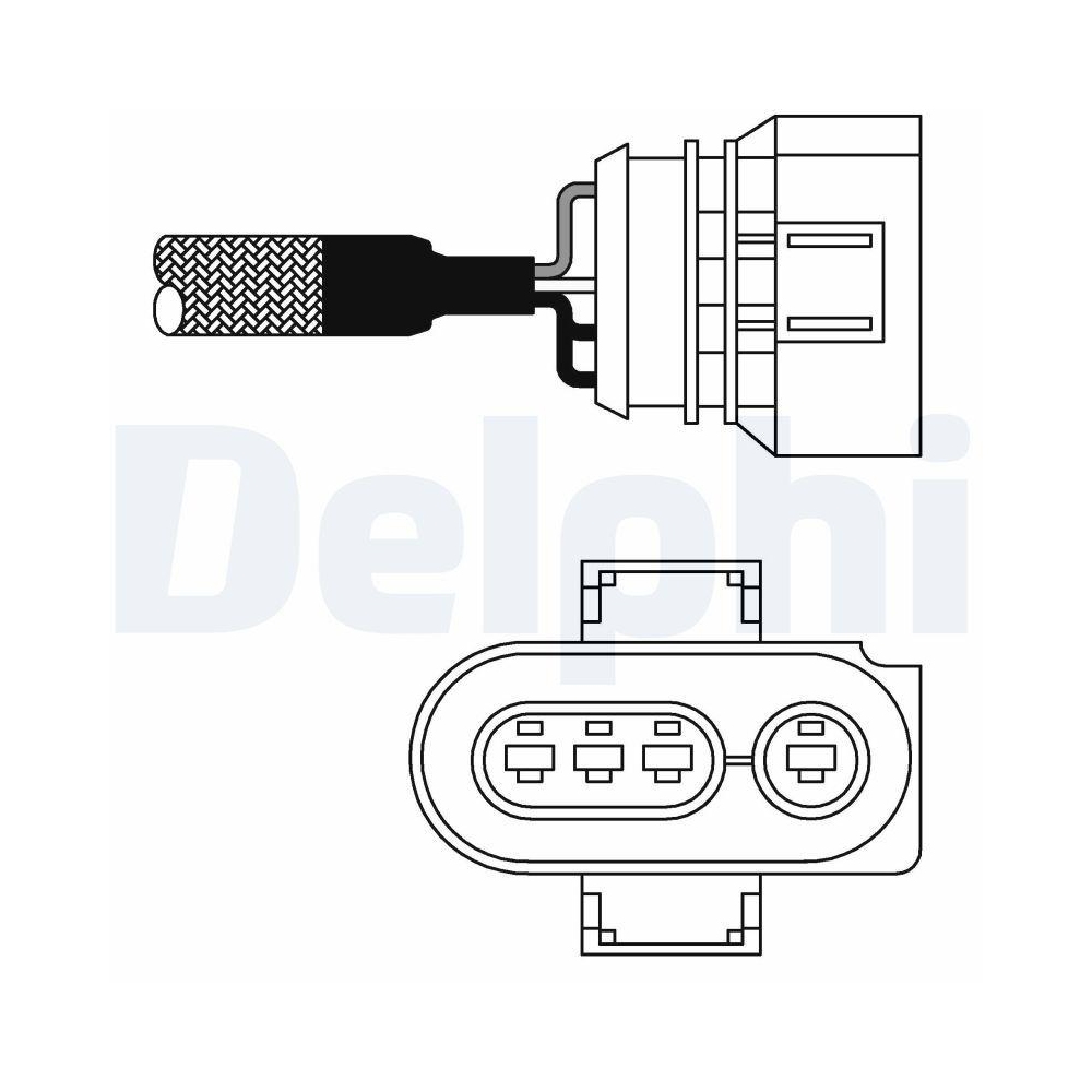 DELPHI ES10979-12B1 Lambdasonde für AUDI SEAT VW, vor Katalysator