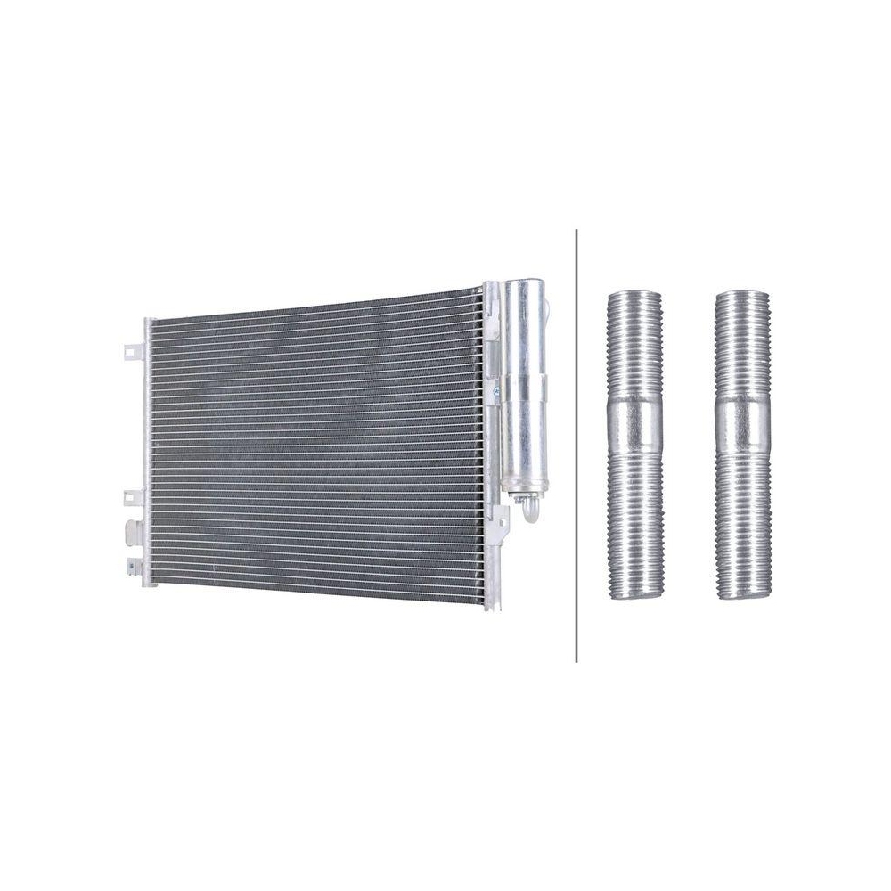 HELLA Kondensator, Klimaanlage 8FC 366 220-351 >>> Easy2Fit <<< für NISSAN