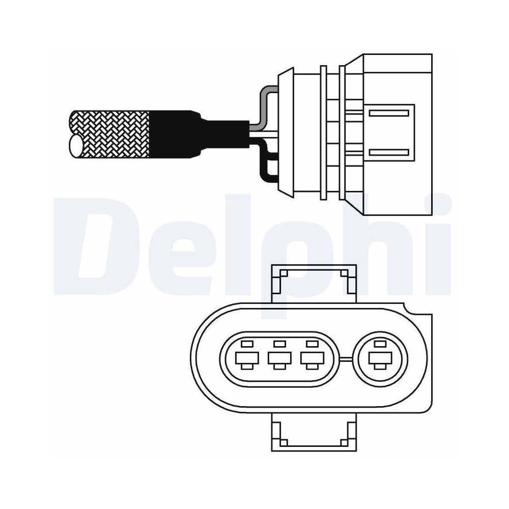 DELPHI ES10980-12B1 Lambdasonde für AUDI TOYOTA VW, vor Katalysator