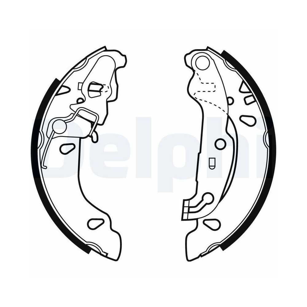 Bremsbackensatz DELPHI LS1926 für FORD, Hinterachse