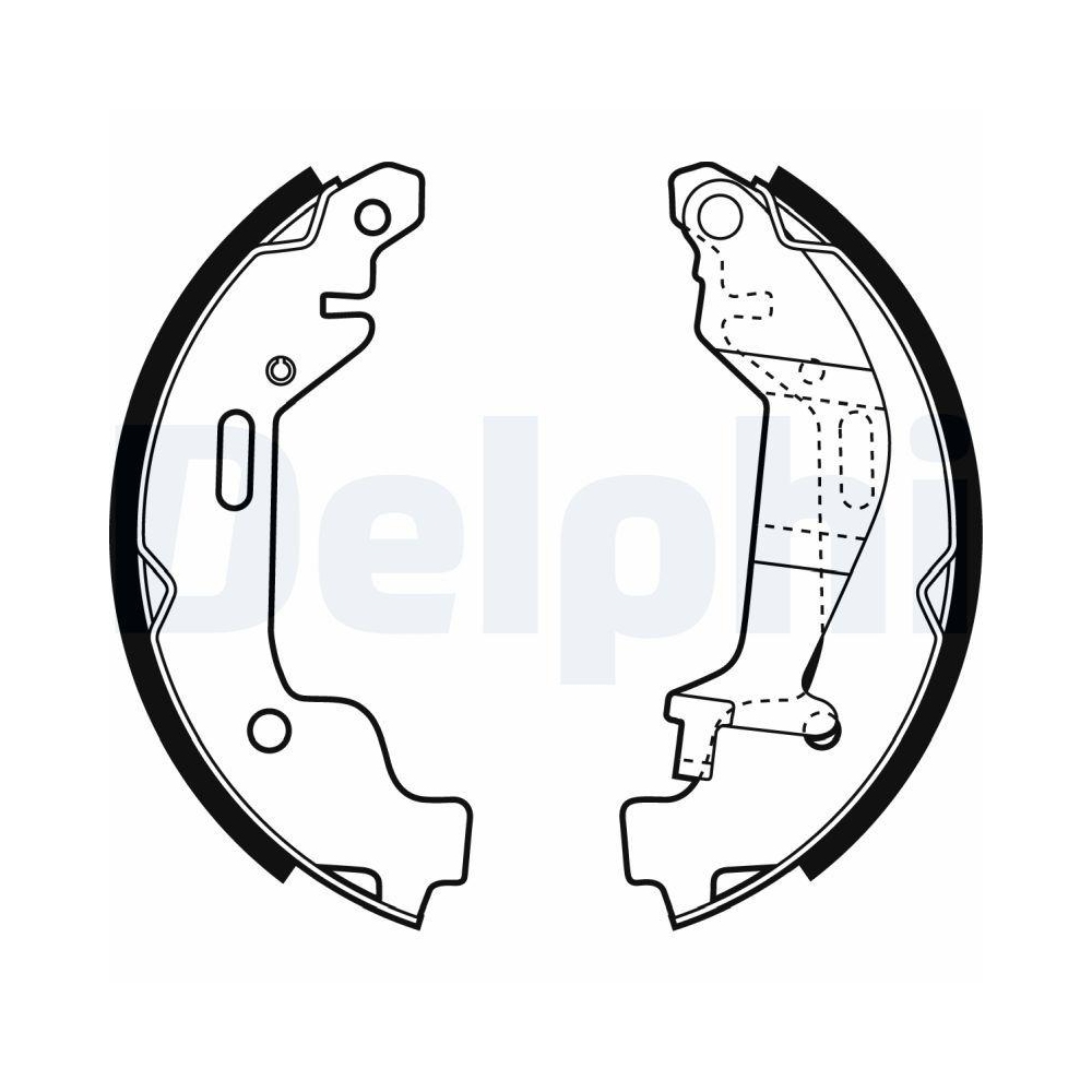 DELPHI LS1927 Bremsbackensatz f&uuml;r OPEL VAUXHALL, Hinterachse