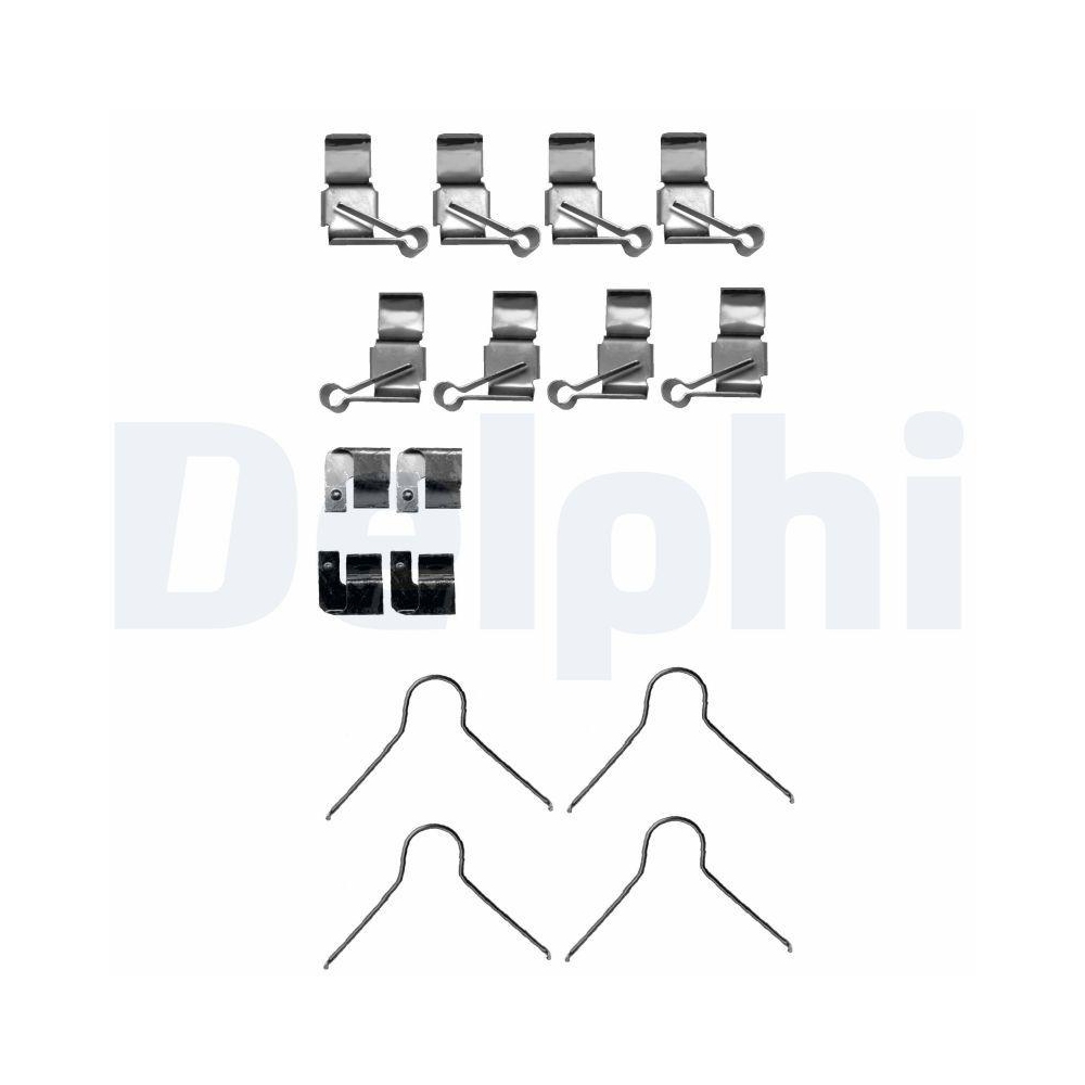 DELPHI LX0656 Zubeh&ouml;rsatz, Scheibenbremsbelag f&uuml;r TOYOTA, Vorderachse