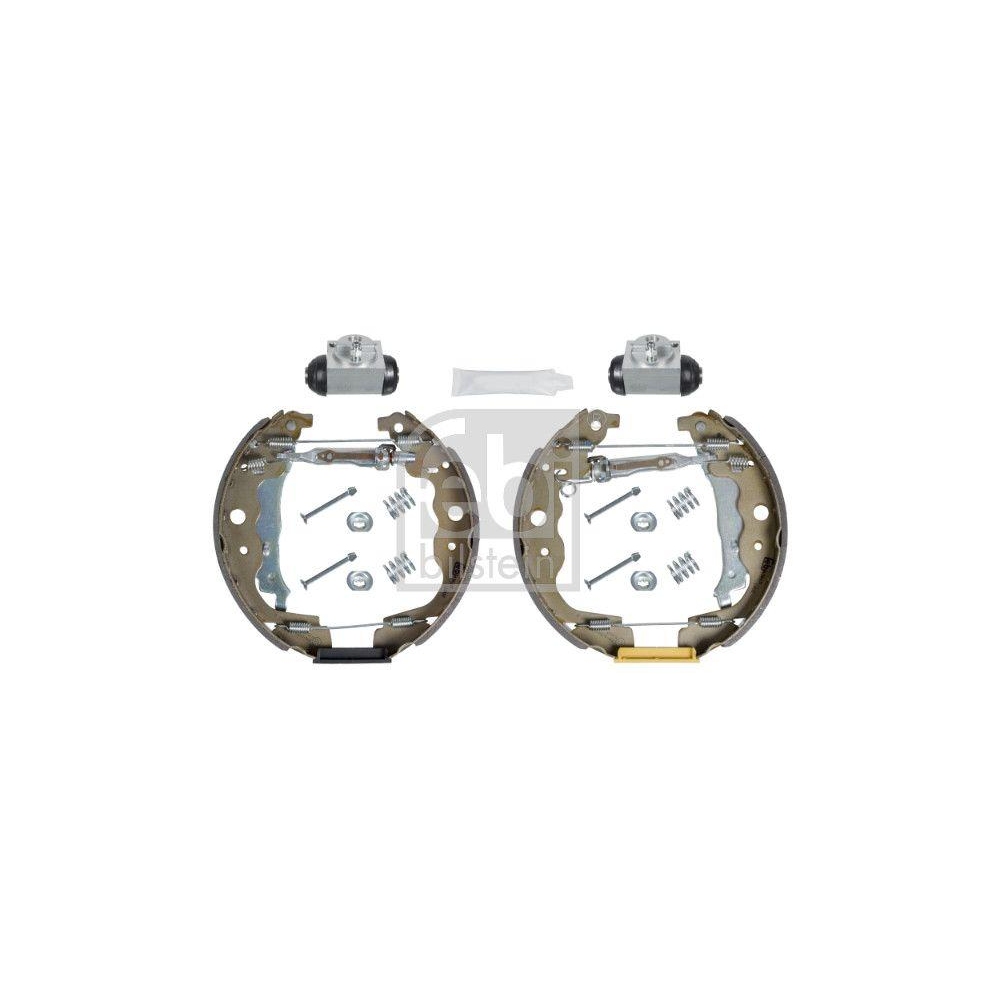 FEBI BILSTEIN Bremsbackensatz 43615 f&uuml;r MERCEDES-BENZ RENAULT DACIA, Hinterachse