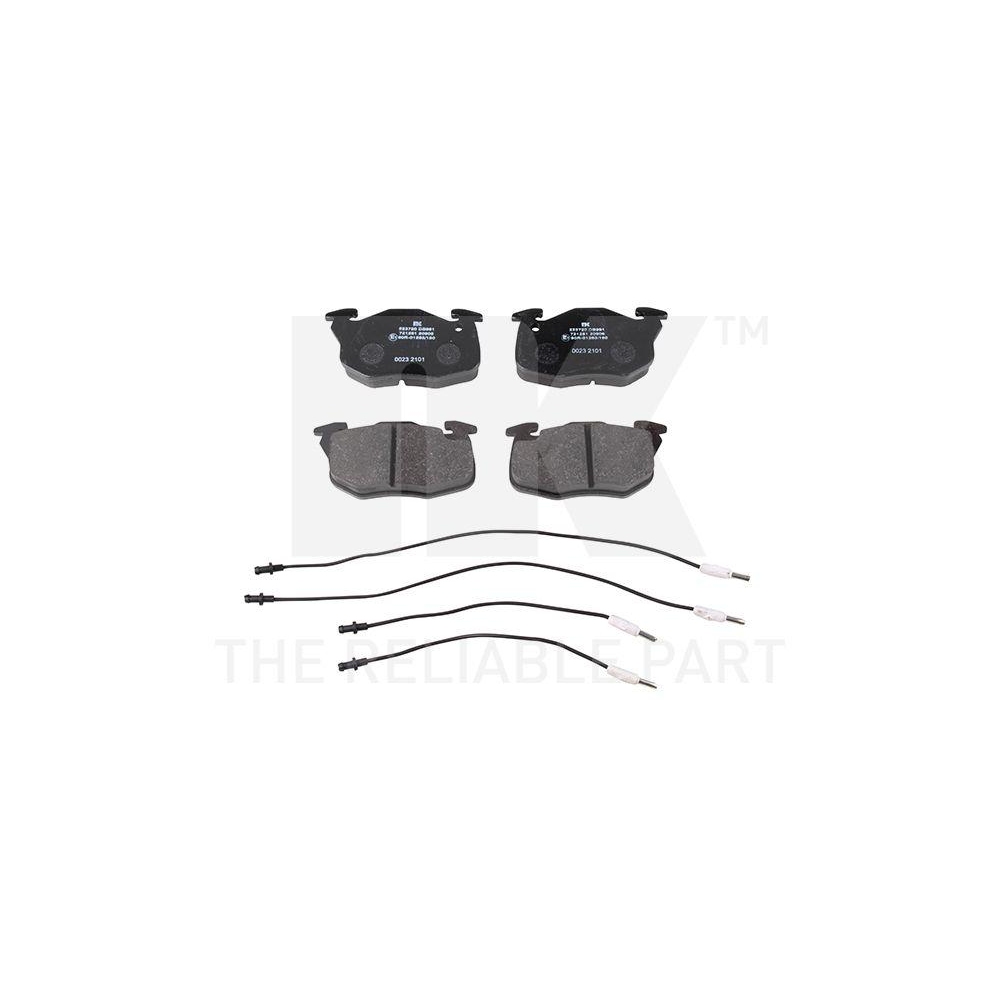 Bremsbelagsatz, Scheibenbremse NK 223720 f&uuml;r CITRO&Euml;N PEUGEOT, Vorderachse