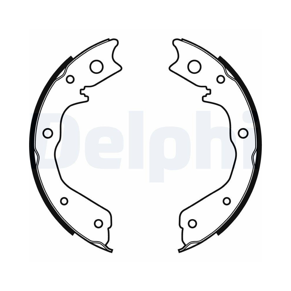 DELPHI LS1928 Bremsbackensatz, Feststellbremse für HONDA OPEL VAUXHALL ACURA