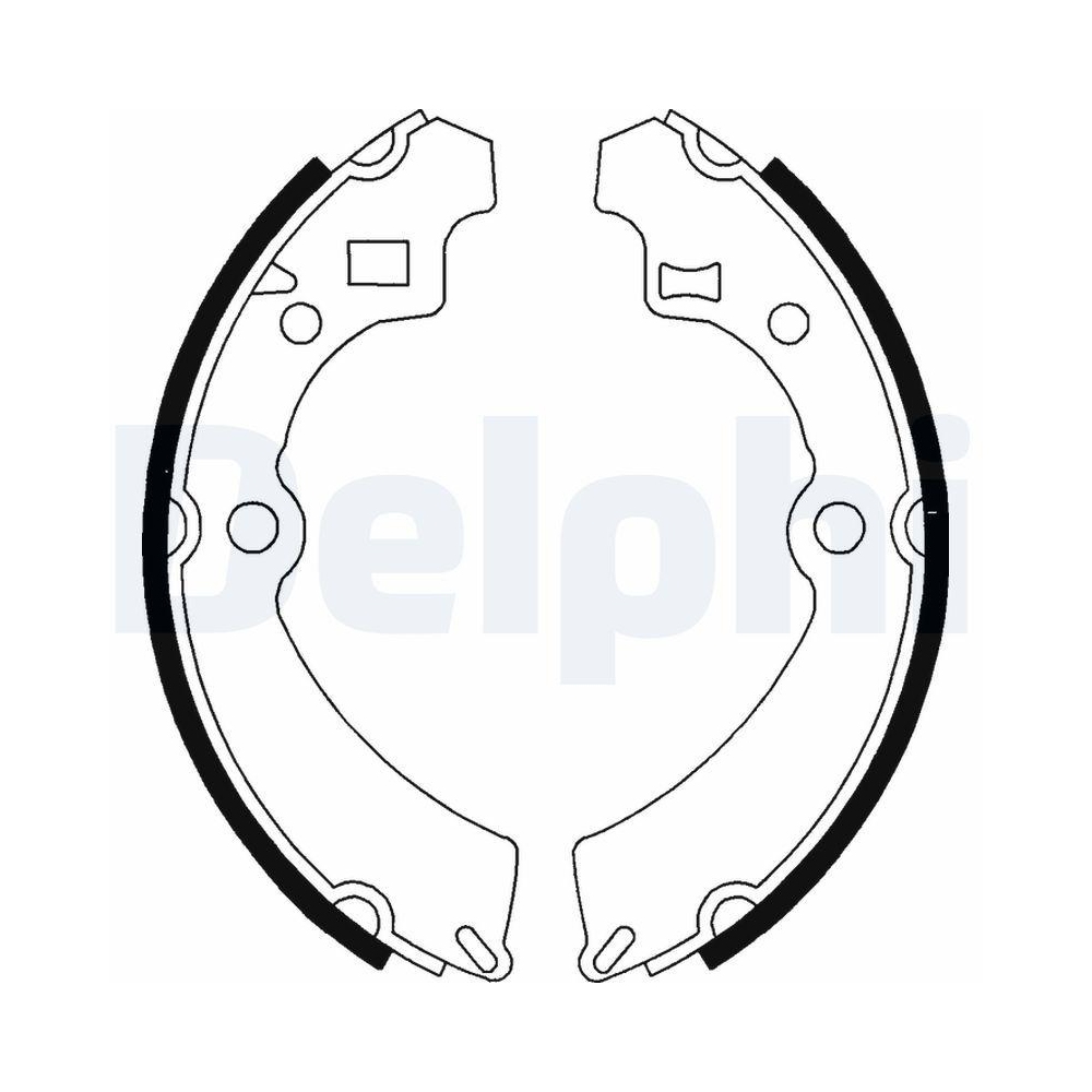 DELPHI LS1586 Bremsbackensatz für SUZUKI SANTANA, Hinterachse