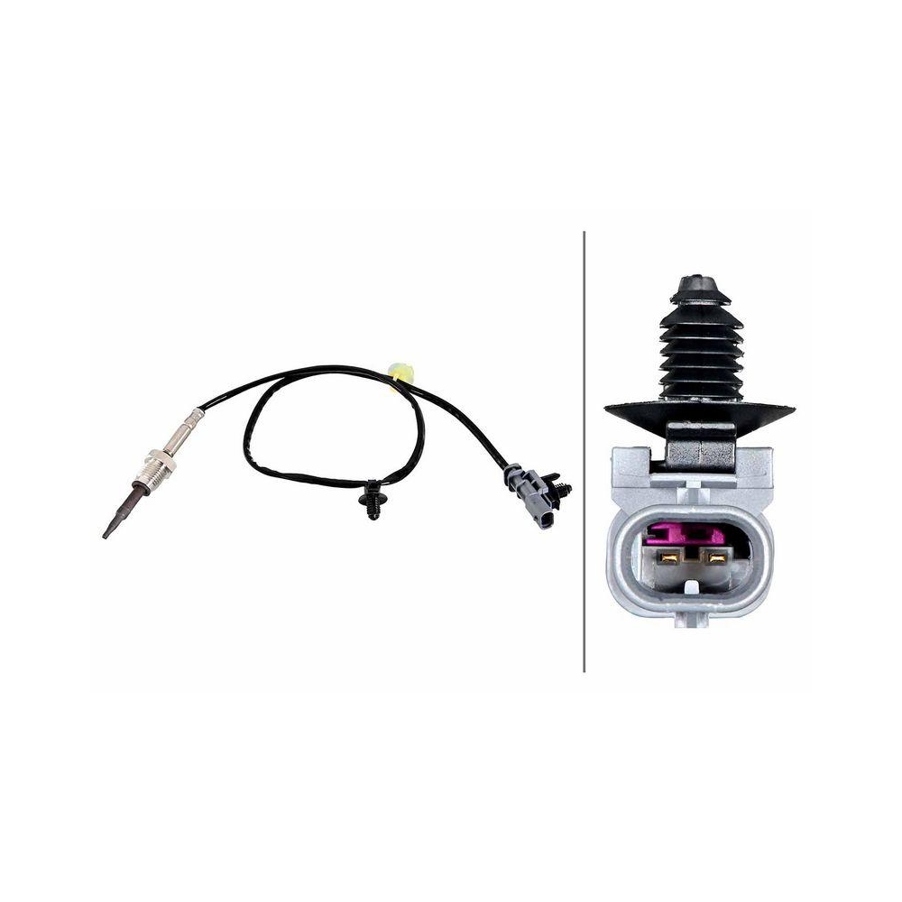 HELLA Sensor, Abgastemperatur 6PT 358 226-221 f&uuml;r VOLVO, nach Ru&szlig;partikelfilter