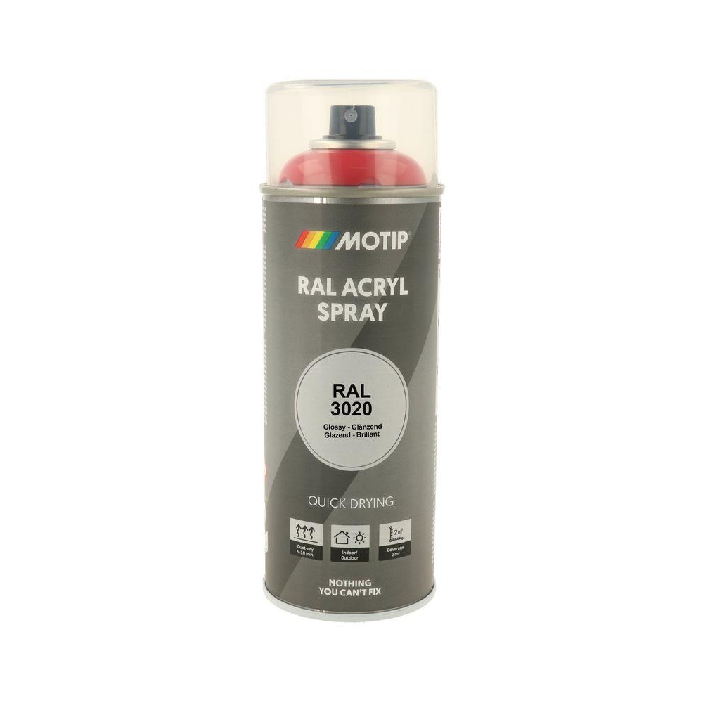 Lack MOTIP 07088 RAL 3020 verkehrsrot hochglanz 400 ml für