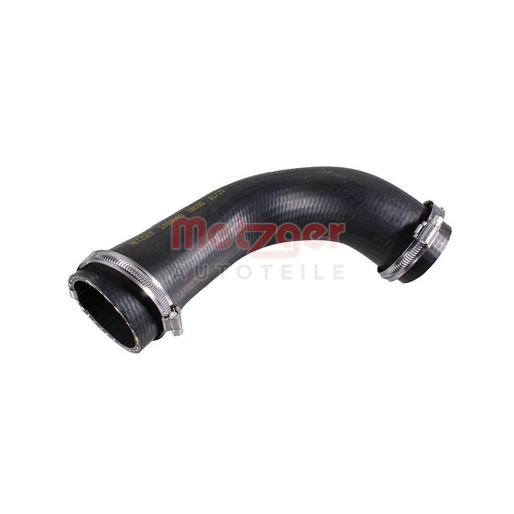Ladeluftschlauch METZGER 2400599 für VW, Ladeluftkühler, rechts, unten