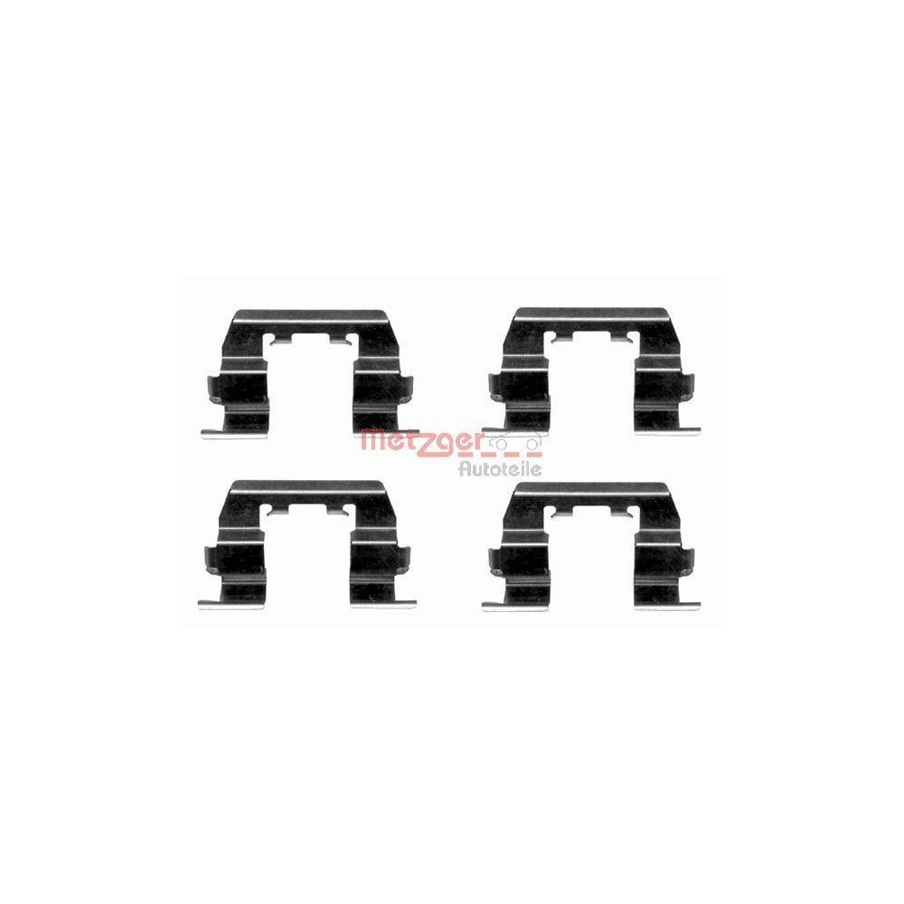 Zubehörsatz, Scheibenbremsbelag METZGER 109-1669 für, Vorderachse