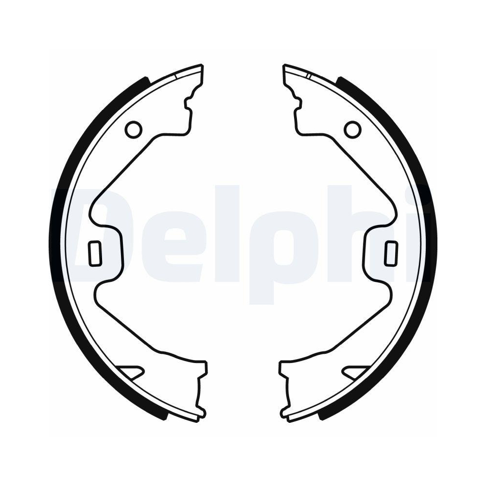 DELPHI LS1930 Bremsbackensatz, Feststellbremse f&uuml;r MG ROVER, Hinterachse