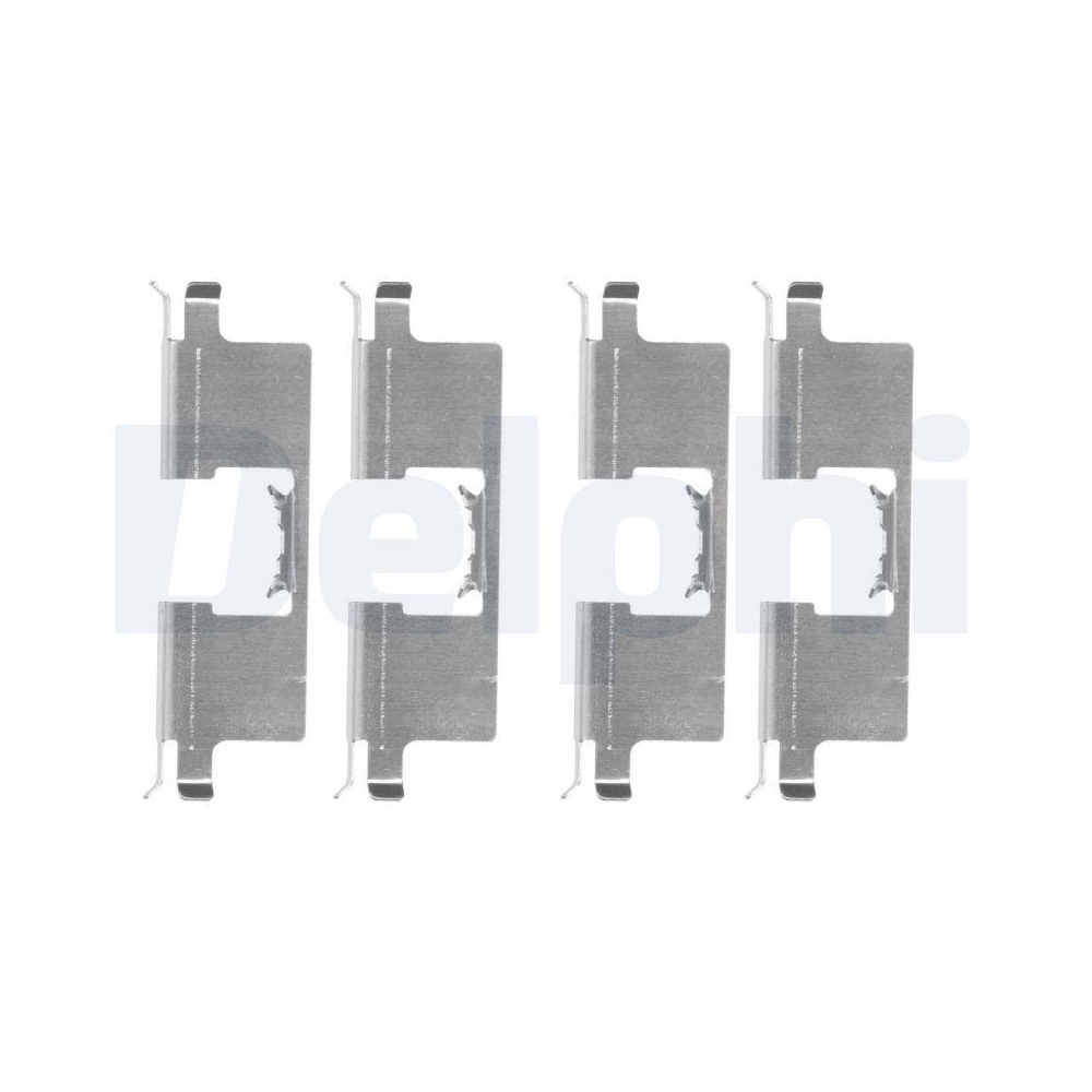 DELPHI LX0659 Zubeh&ouml;rsatz, Scheibenbremsbelag f&uuml;r, Hinterachse