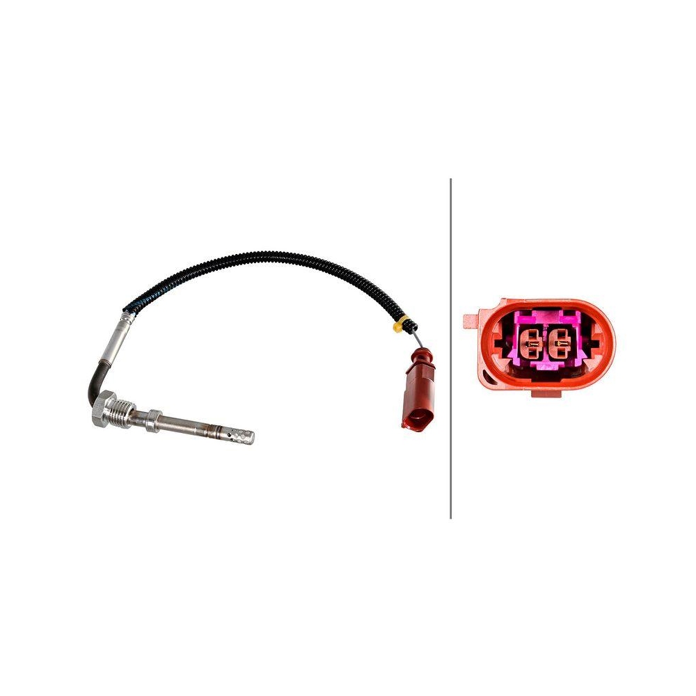 HELLA Sensor, Abgastemperatur 6PT 358 226-261 f&uuml;r AUDI VW, vor Ru&szlig;partikelfilter