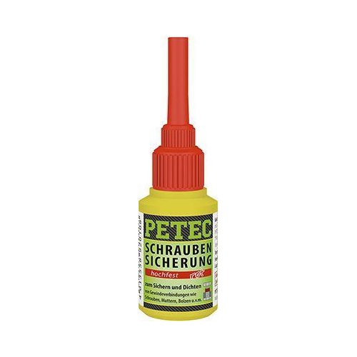 PETEC 3x 92010 Schraubensicherung hochfest rot 10 g Schraubenkleber