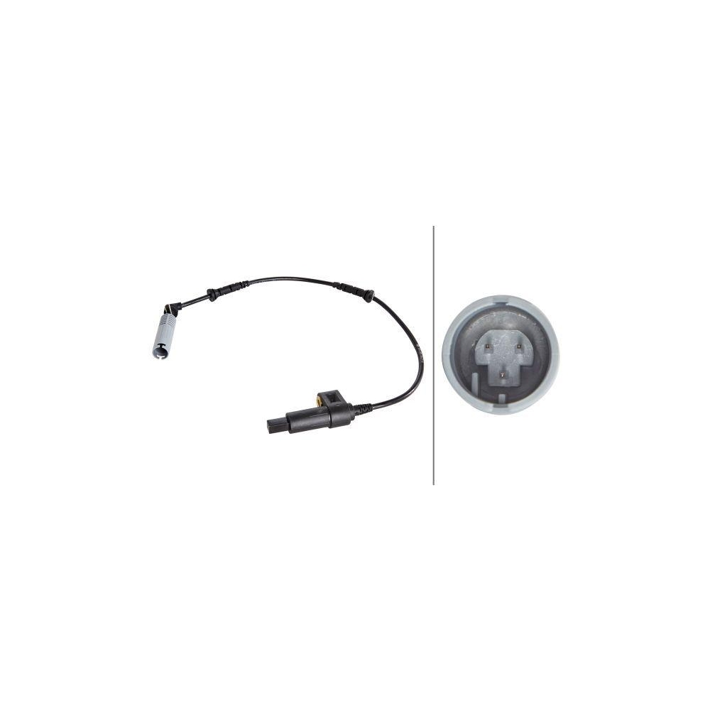 HELLA Sensor, Raddrehzahl 6PU 009 106-271 f&uuml;r BMW, Vorderachse, links, rechts