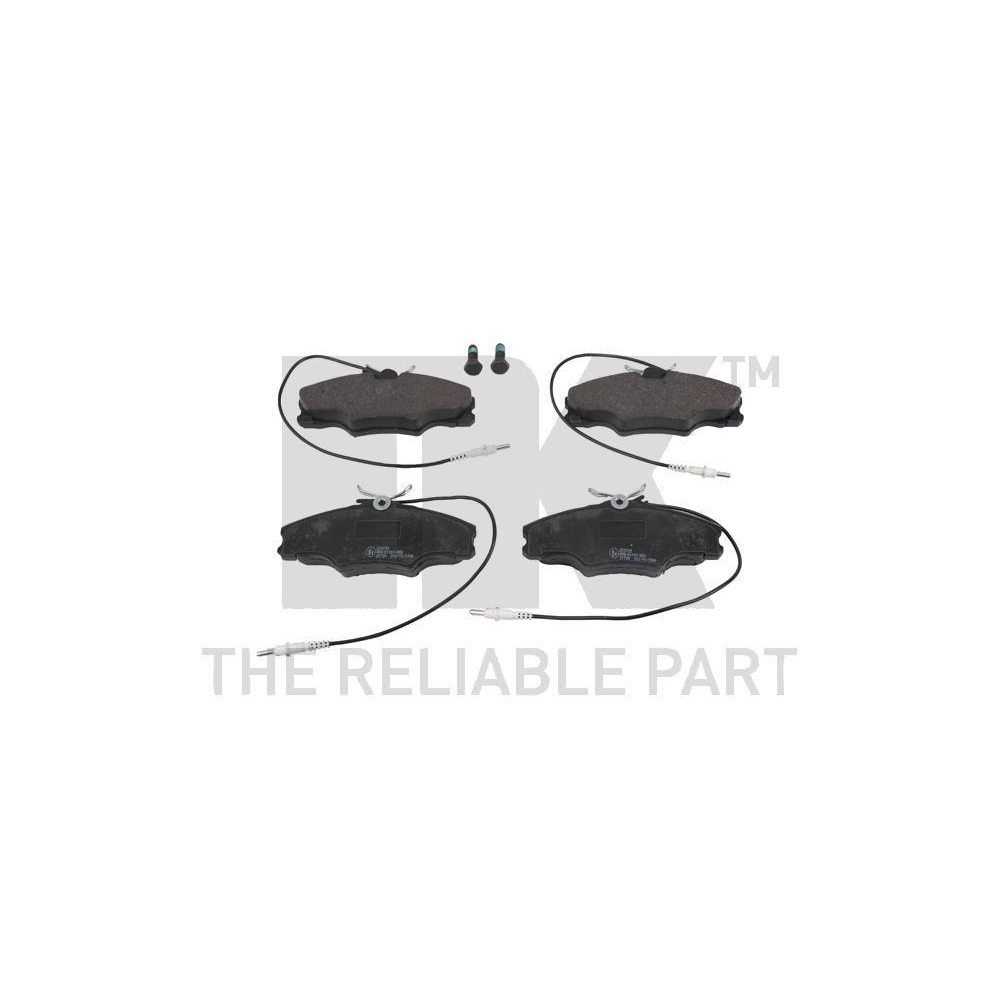 Bremsbelagsatz, Scheibenbremse NK 223729 f&uuml;r PEUGEOT, Vorderachse