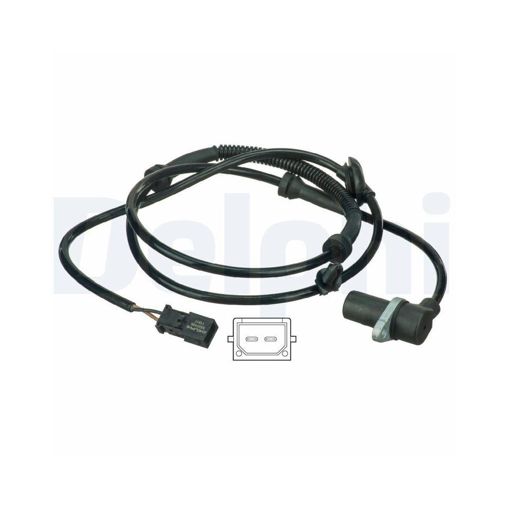 DELPHI SS20406 Sensor, Raddrehzahl f&uuml;r AUDI SEAT VAG, Hinterachse