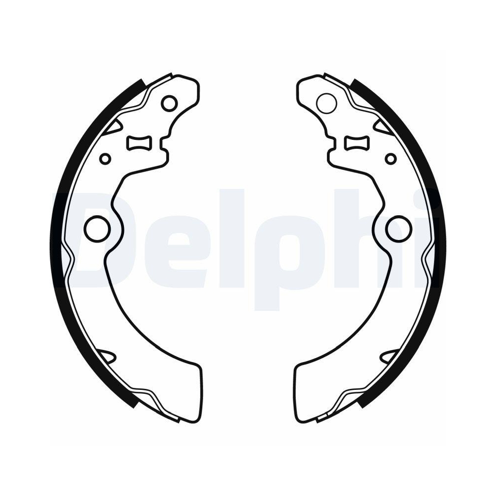 Bremsbackensatz DELPHI LS1933 für SUZUKI, Hinterachse