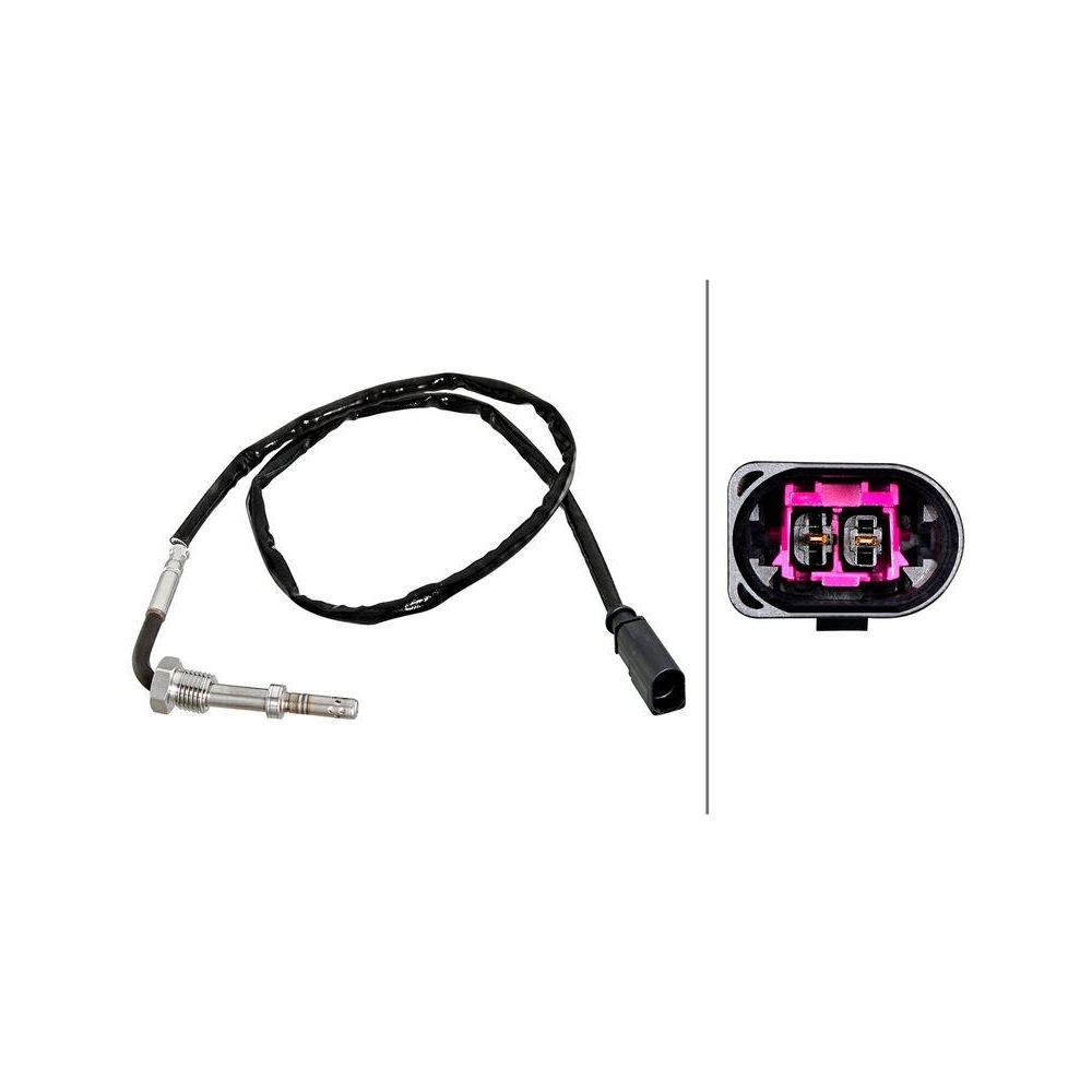 HELLA Sensor, Abgastemperatur 6PT 358 226-271 f&uuml;r AUDI SEAT SKODA VW