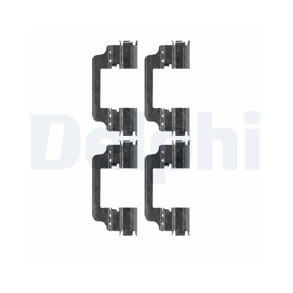 DELPHI LX0661 Zubeh&ouml;rsatz, Scheibenbremsbelag f&uuml;r MERCEDES-BENZ, Hinterachse