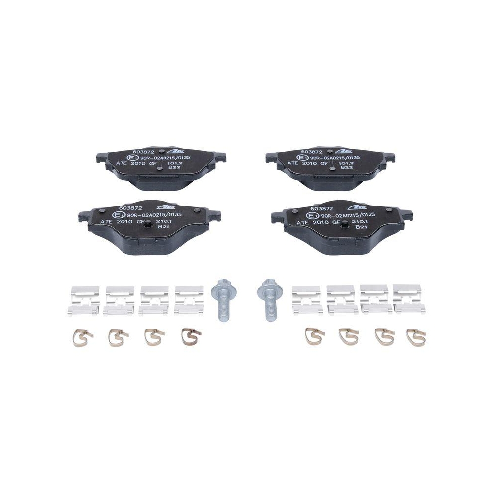 Bremsbelagsatz, Scheibenbremse ATE 13.0460-3872.2 für CITROËN OPEL PEUGEOT DS