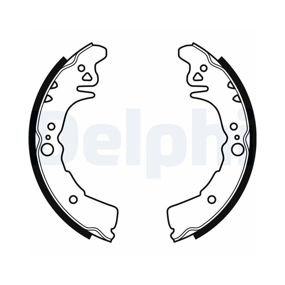 DELPHI LS1937 Bremsbackensatz f&uuml;r DAIHATSU, Hinterachse