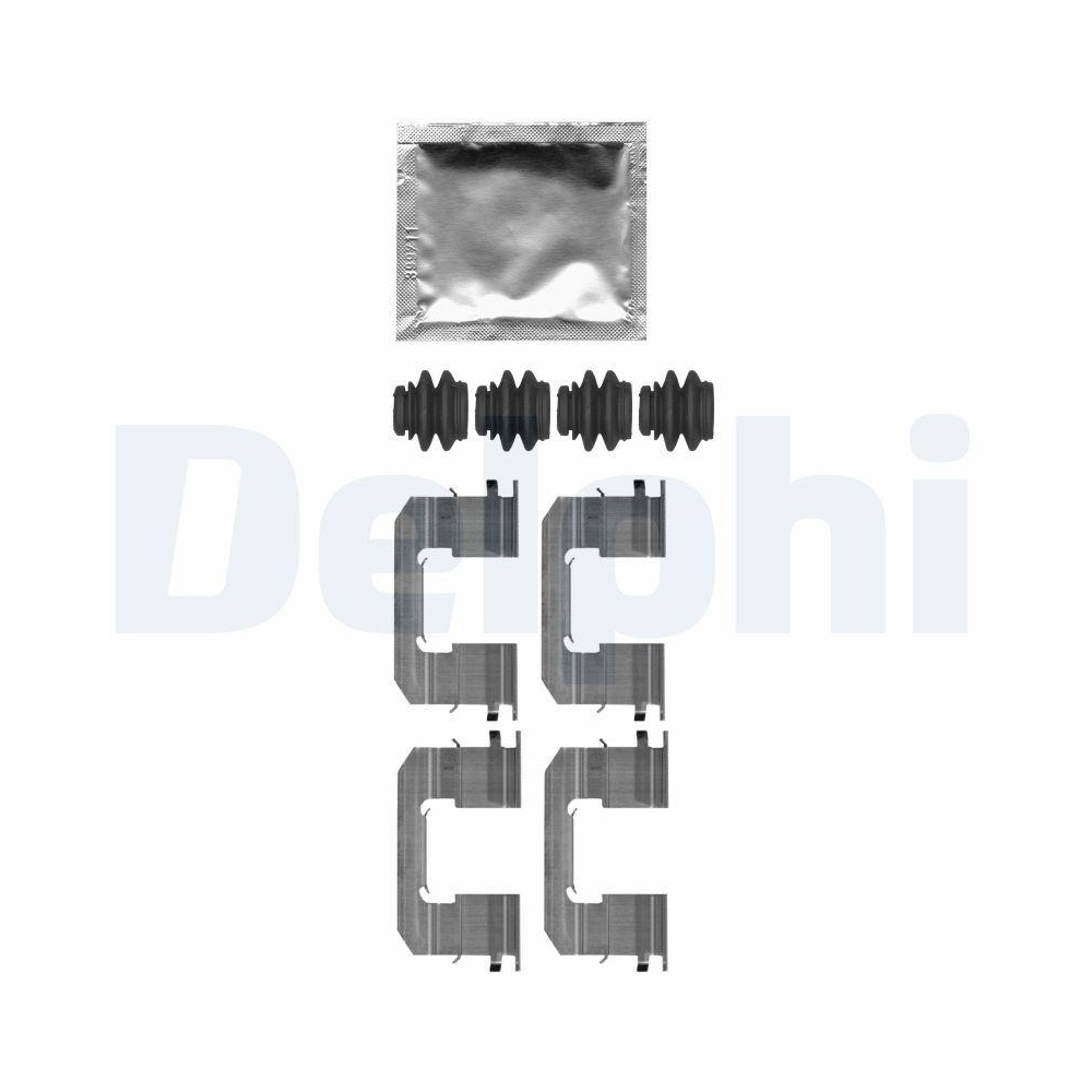 DELPHI LX0663 Zubeh&ouml;rsatz, Scheibenbremsbelag f&uuml;r, Vorderachse