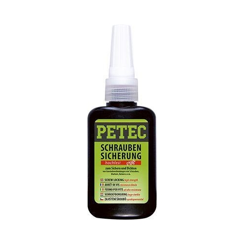 PETEC 4x 92050 Schraubensicherung hochfest rot 50 g Schraubenkleber