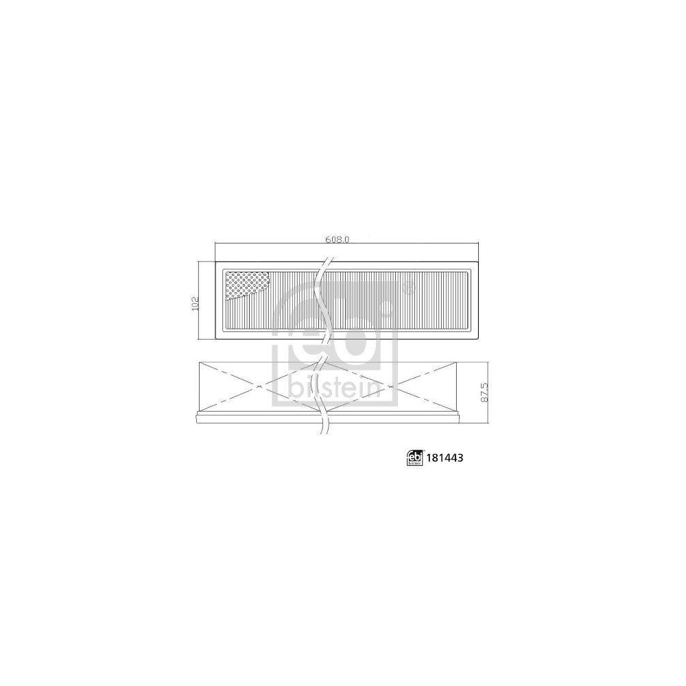 Filter, Innenraumluft FEBI BILSTEIN 181443 für JOHN DEERE