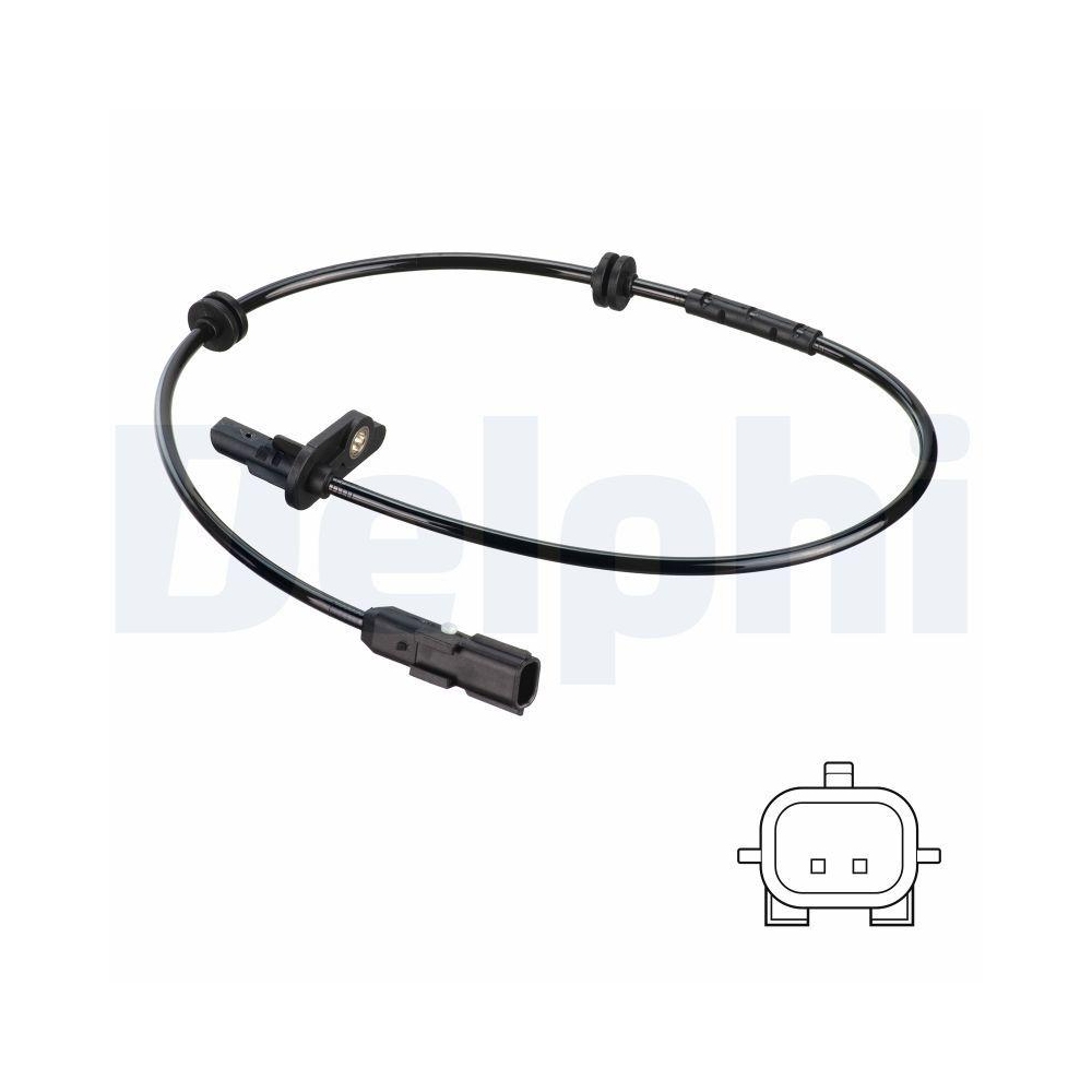 DELPHI SS20747 Sensor, Raddrehzahl f&uuml;r RENAULT, Hinterachse rechts