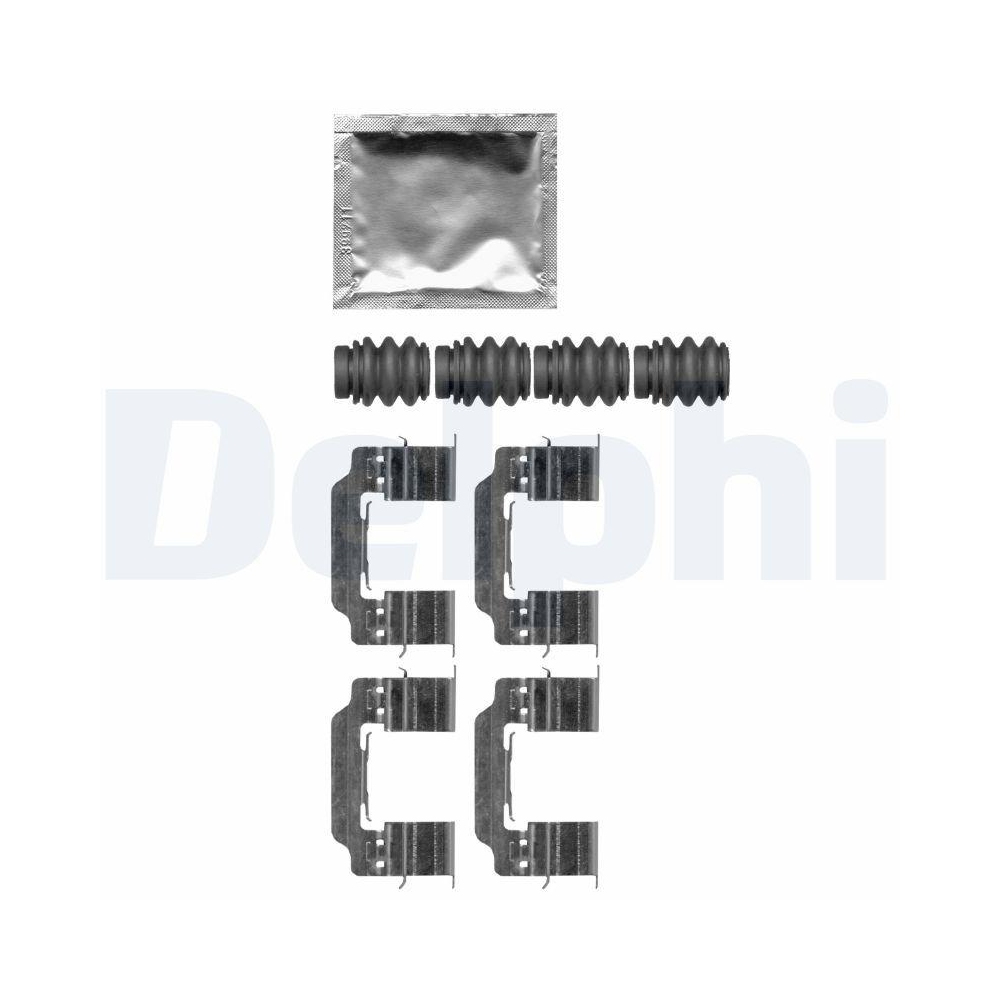 DELPHI LX0664 Zubeh&ouml;rsatz, Scheibenbremsbelag f&uuml;r PEUGEOT, Vorderachse