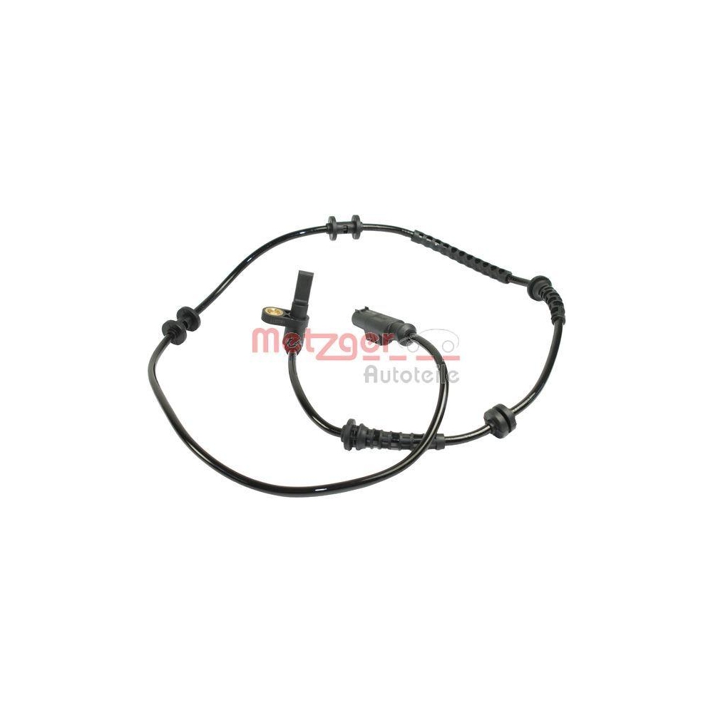 Sensor, Raddrehzahl METZGER 0900897 f&uuml;r FIAT, Vorderachse