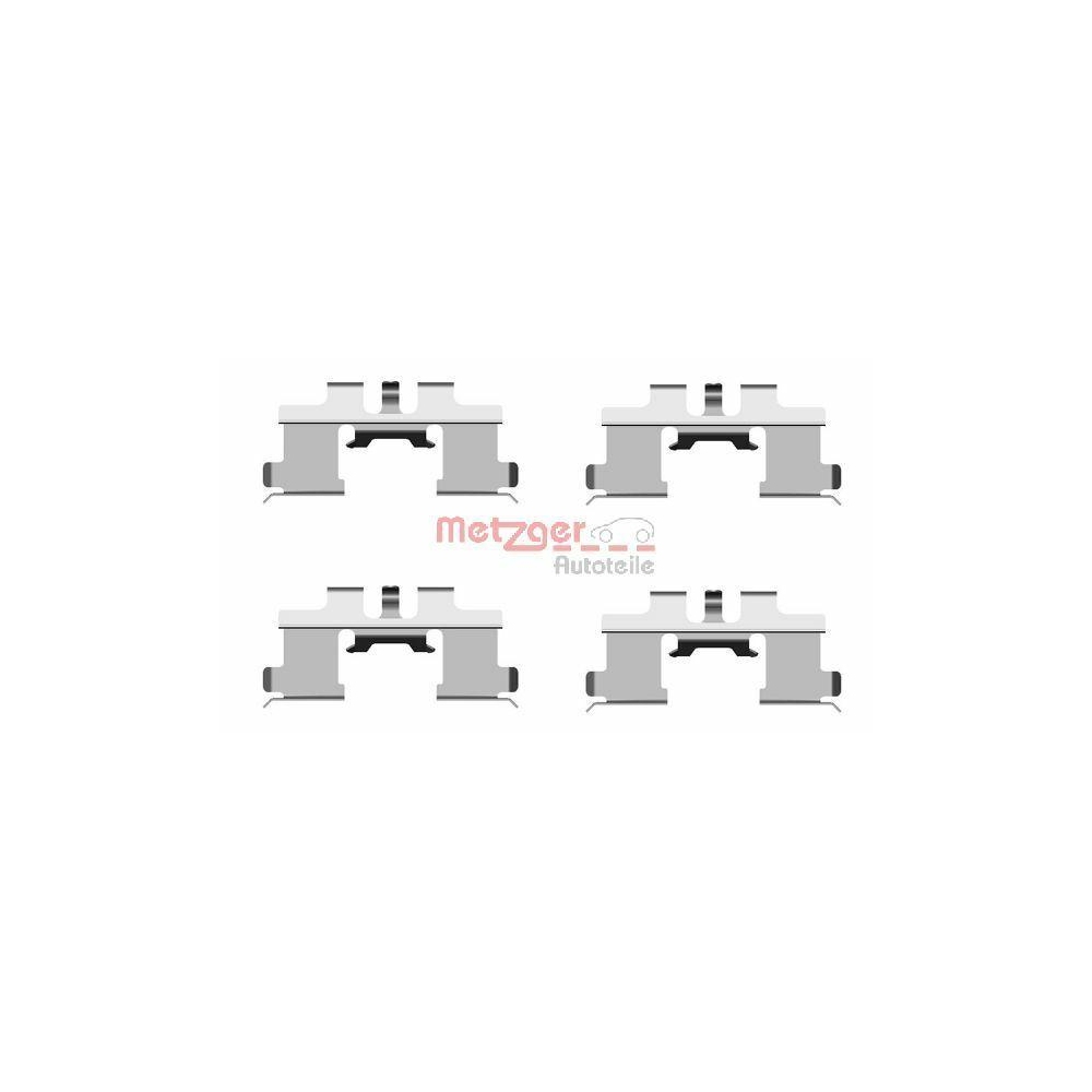 Zubeh&ouml;rsatz, Scheibenbremsbelag METZGER 109-1677 GREENPARTS f&uuml;r, Vorderachse