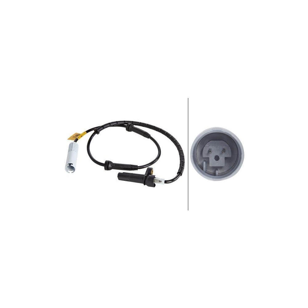 HELLA Sensor, Raddrehzahl 6PU 009 106-721 f&uuml;r BMW, Hinterachse, links, rechts