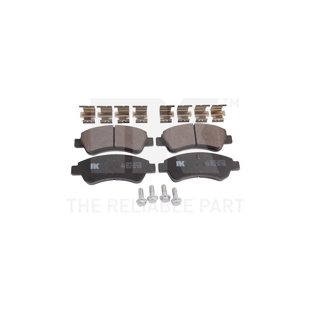 Bremsbelagsatz, Scheibenbremse NK 223741 für CITROËN OPEL PEUGEOT VAUXHALL DS