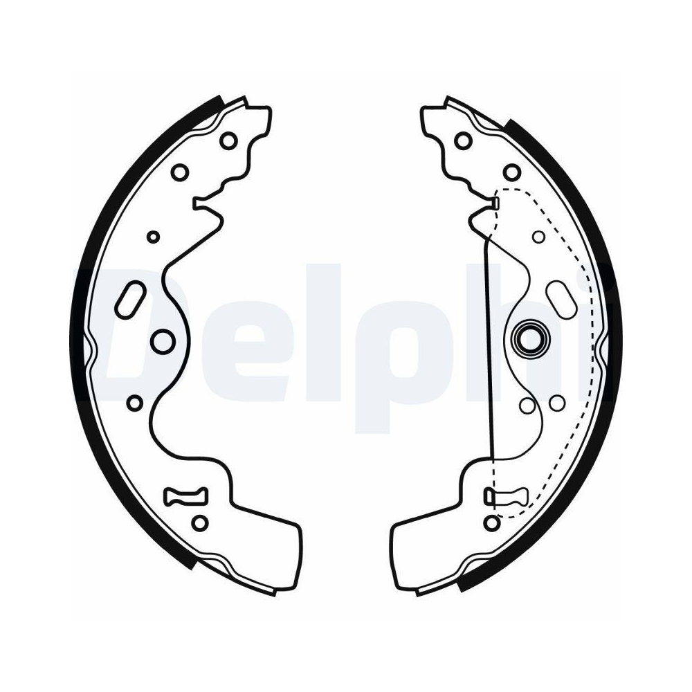 DELPHI LS1941 Bremsbackensatz f&uuml;r LAND ROVER, Hinterachse