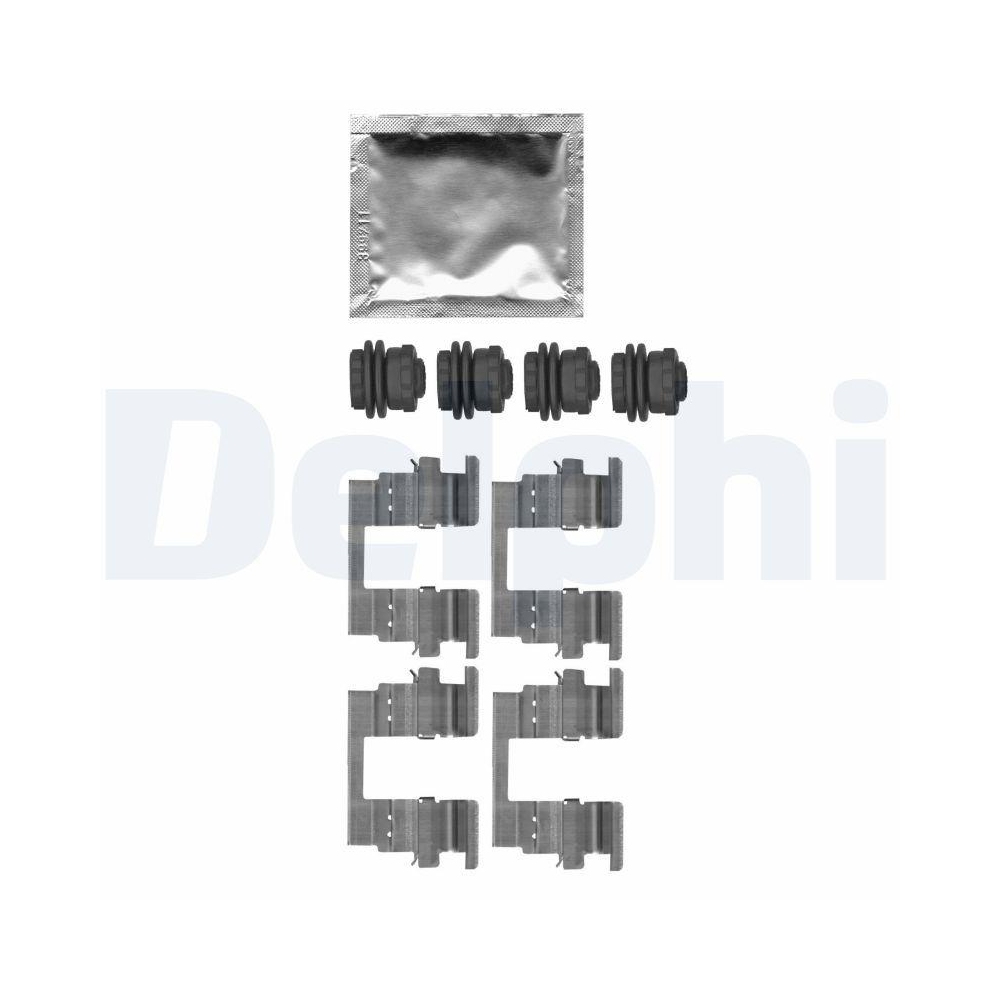 DELPHI LX0666 Zubehörsatz, Scheibenbremsbelag für, Hinterachse