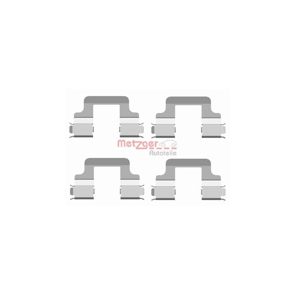 Zubeh&ouml;rsatz, Scheibenbremsbelag METZGER 109-1679 GREENPARTS f&uuml;r VAG, Hinterachse
