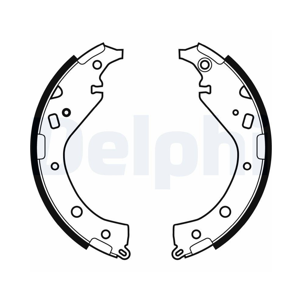 DELPHI LS1942 Bremsbackensatz f&uuml;r TOYOTA, Hinterachse